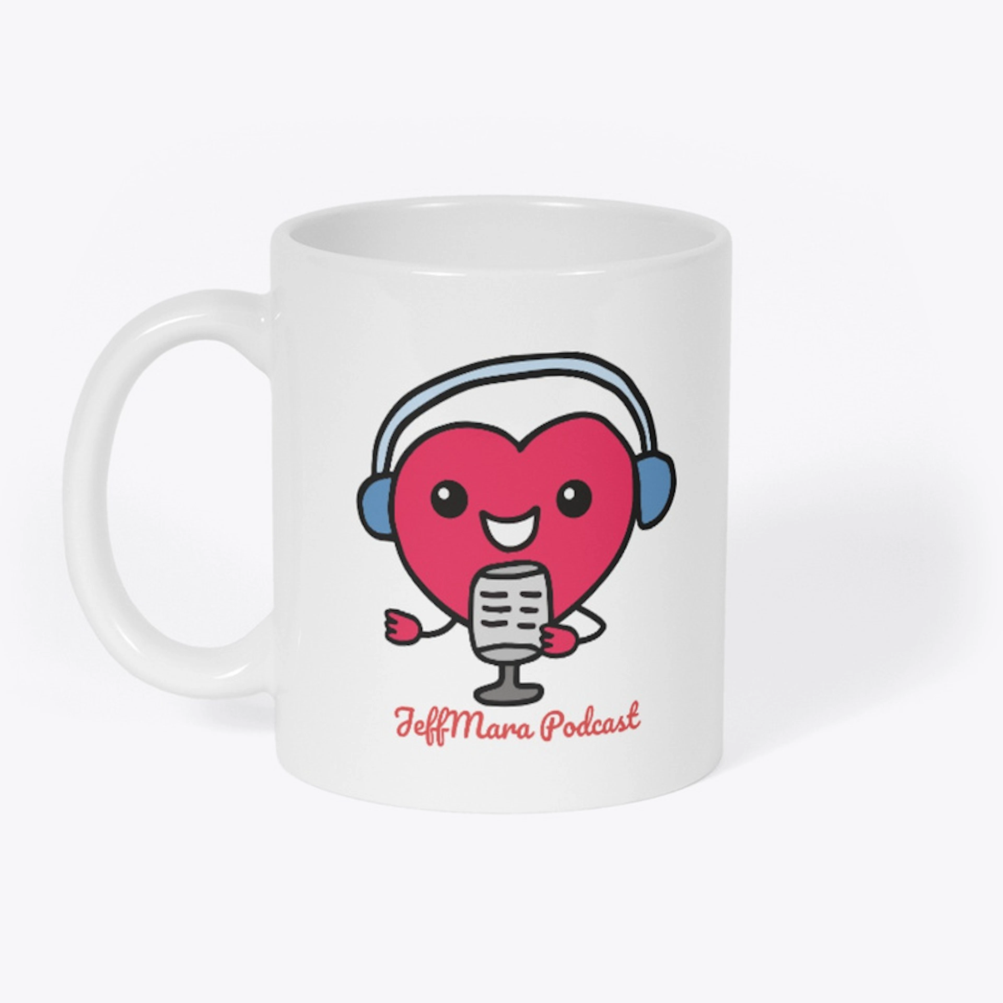JeffMara Podcast Heart Mug