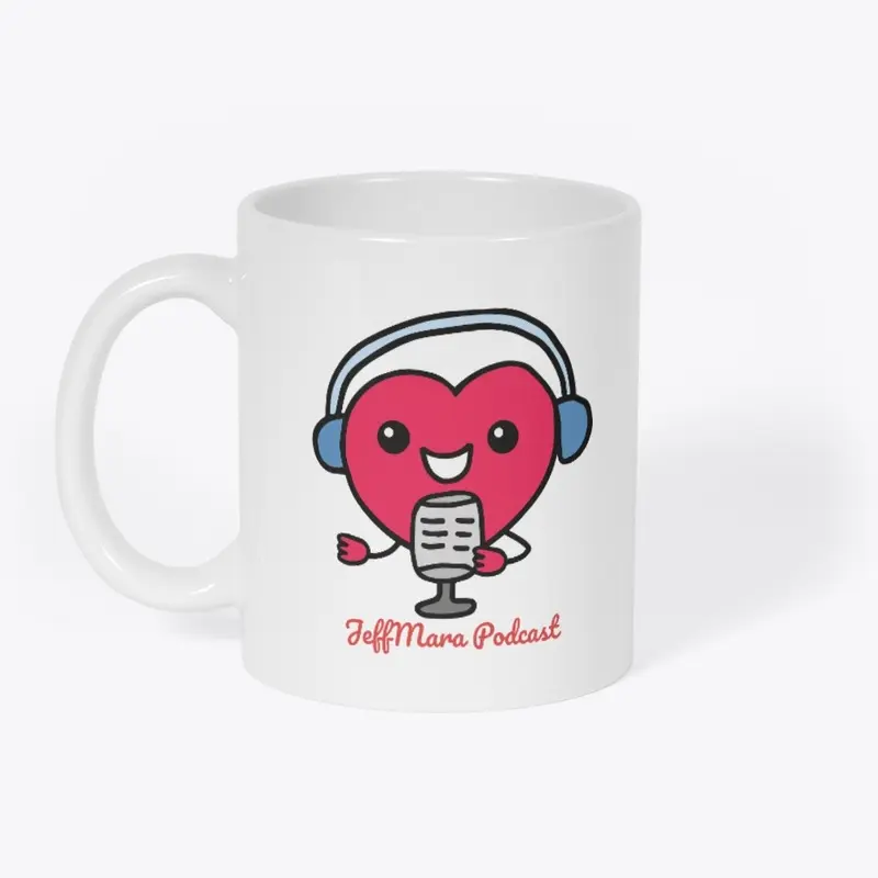 JeffMara Podcast Heart Mug